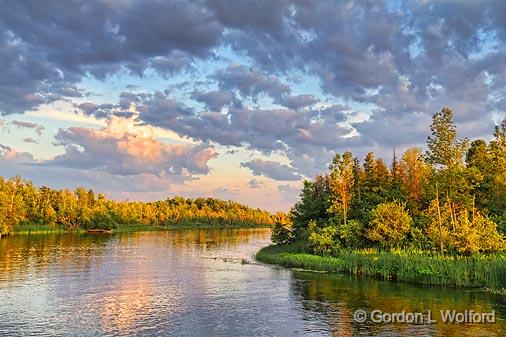 Rideau River At Sunset_12216.jpg - Photographed along the Rideau Canal Waterway at Kilmarnock, Ontario, Canada.